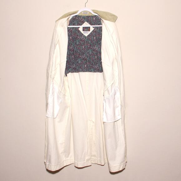 Vintage 90s Denim Duster Jacket Coat Size Medium Paris Sport Club - Picture 10 of 11